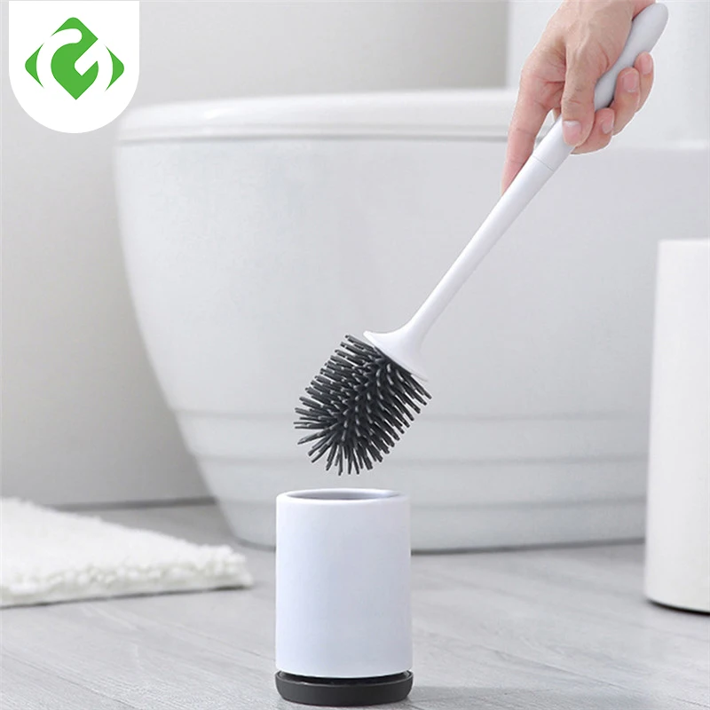 

Toilet Brush Rubber Head Holder Cleaning Brush For Toilet Wall Hanging Household Floor Cleaning Bathroom Accessories GUANYAO