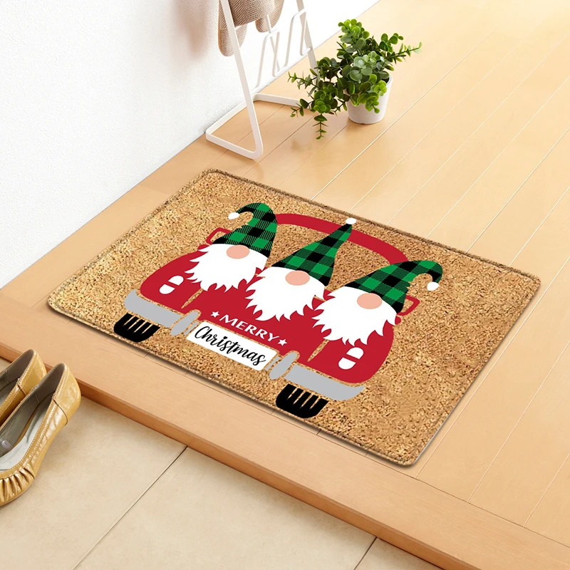 Cartoon Christmas Letters Door Mats Kitchen Mats Bedroom and Living Room Carpet Mats Variety of Options Doormat New Arrival