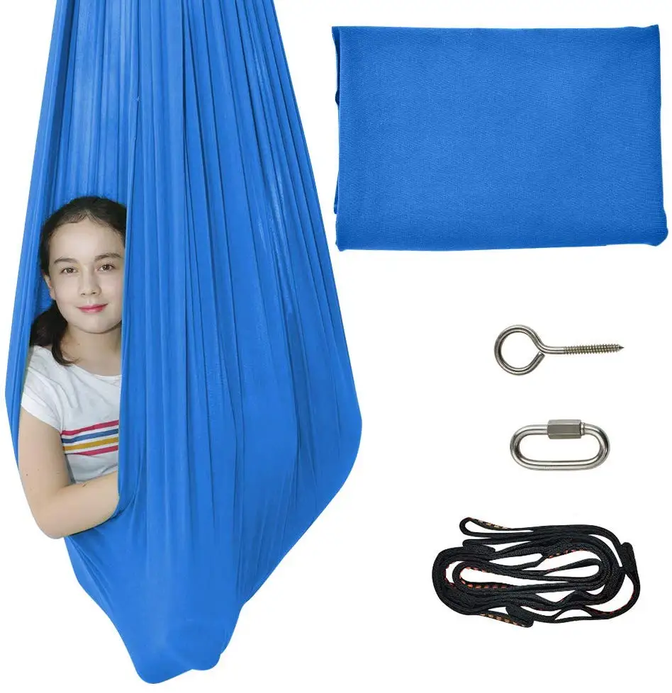 Quility Indoor Therapy Swing for Kids with Special Needs Lycra Snuggle Swing  Cuddle Hammock for Children