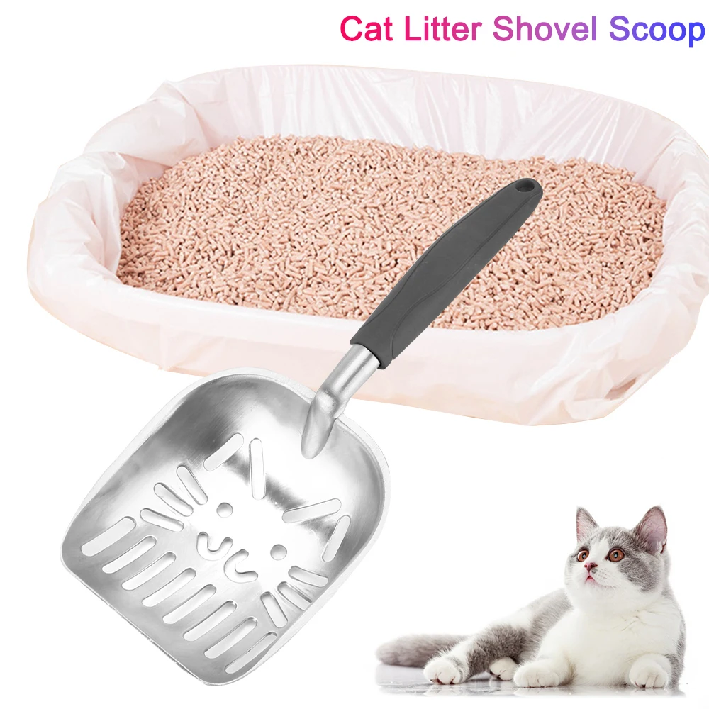 Cat Sand Cleaning For Dog Cat Clean Feces Supplies Cat Litter Shovel Pet Cleanning Tool Pet Products Metal Scoop