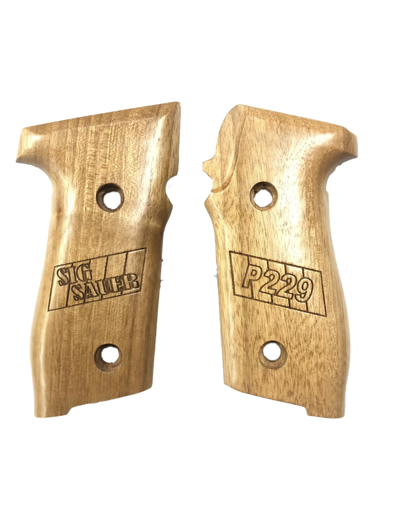 Sig Sauer P229 Compatible Special Series Laser Cutting Sig Sauer P229 Writing Wooden Grip Mod1