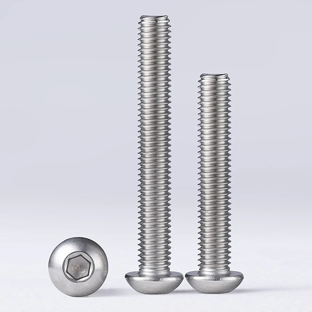 5 pz/lotto UNC Filettatura 1/4"-20, 5/16"- 18 Testa Bottone Bulloni a brugola Viti a esagono incassato A2 304 In Acciaio Inox