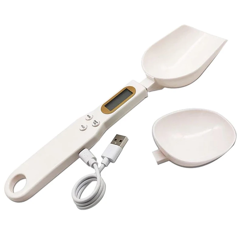 USB Charging Measuring Spoon Gram Scales Electronic Digital Gramera Dimensional Weighing For Powder Flour Kitchen Tool