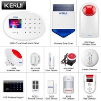 KERUI W204 DIY Alarm System WIFI GSM Home Security Tuya Smaty App Remote Reminding Wireless PIR Motion Detection Door Open Alarm