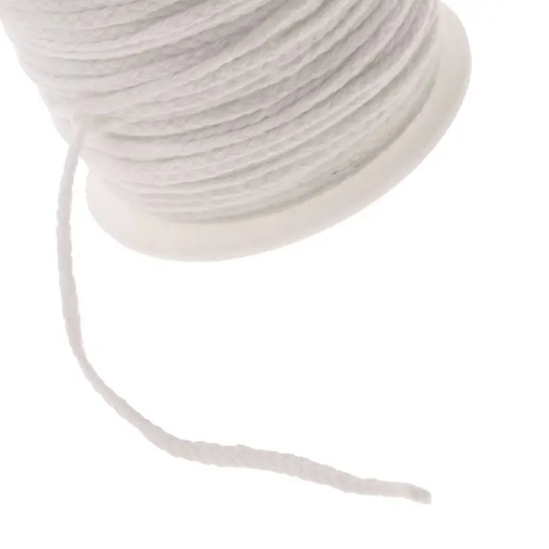 Candle wick, flat wick, round wick, lamp wick, coil - 61 M, for the production of candles