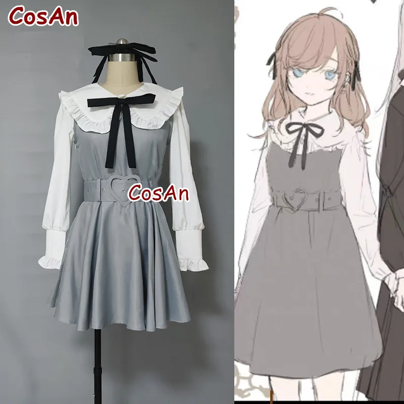 

New Anime Vtuber Kuzuha Cosplay Costume Daily Wear Fashion Lovely Uniform Dress Activity Party Role Play Clothing Custom-Make