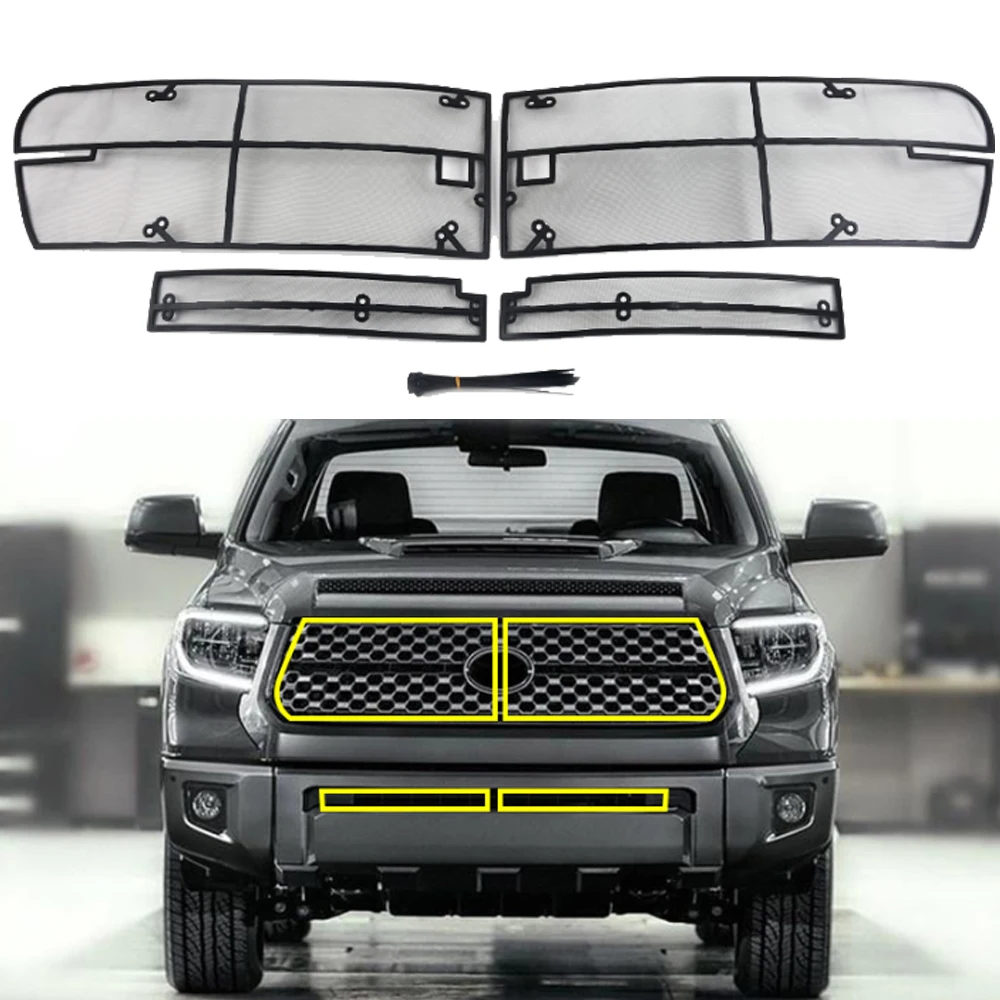 

For Toyota Tundra 2018 2019 Front Insect Net Car Screenning Grill Mesh Protection Cover Accessories