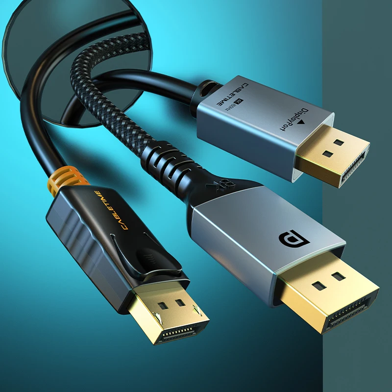 CABLETIME DisplayPort Kabel 8K 144Hz 4K 60Hz DP Vedio displayport auf DisplayPort Kabel für HDTV Projektor PC DP Kabel C071