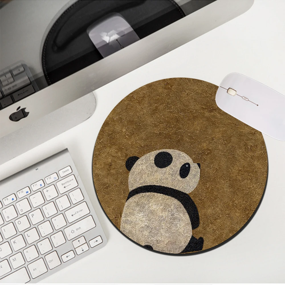 

MRGLZY 20X20/22X22CM Drop Shipping Hot Sale Kawaii Panda Mouse Pad PC Gaming Accessories Small MousePad Carpets Rubber Desk Mat