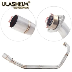 Motorcycle Full Exhaust Escape System Modifed Middle Link Pipe Slip On For Yamaha YZF R15 MT15 V1 V2 V3 R125 2008-2019 MT 125