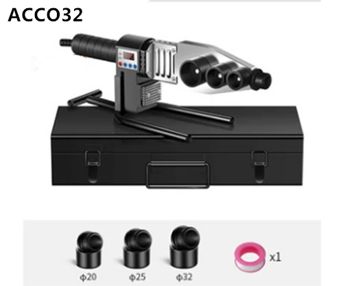 ACCO New 20-63mm 220V AC plug 800W machine for welding pvc pipe ppr tube welder with digital display device for plastic