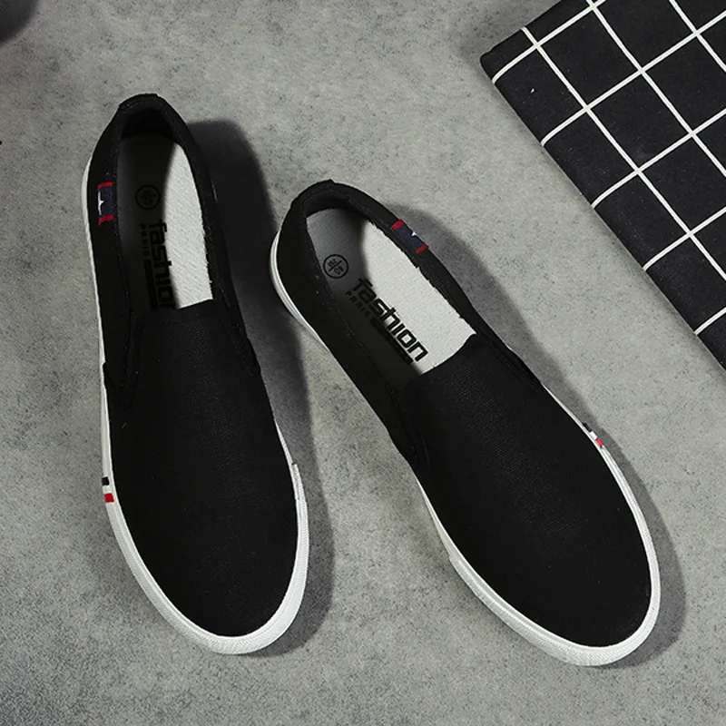 Men Casual Shoes Canvas Luxury 2021 Mens Loafers Breathable Slip on FlatsMale Vulcanized Shoes White Driving Shoes Plus Size 47