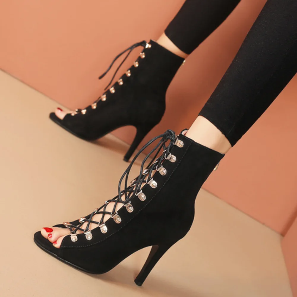 

Hot New Prom Lady Sexy stilettos High Heels Footwear Women dance heels shoes 2020 For Women's Boots Latin