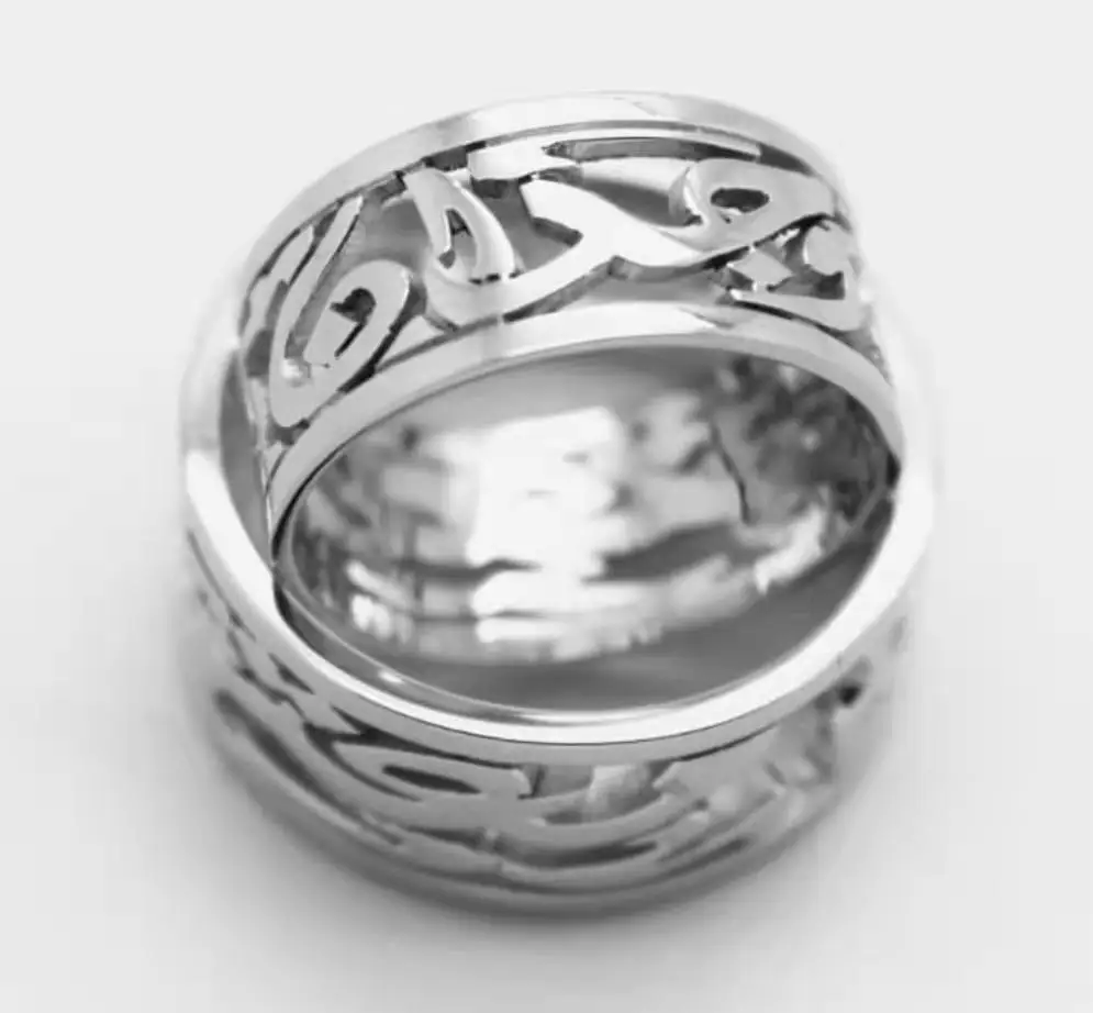 Custom cut 925 Solid Silver Arabic Couple Ring Custom Name word Arabic Rings Set For Lovers Wedding Engagement Ring Jelwery