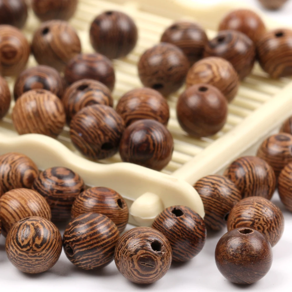 Natural Ball Wooden Beads Round Brown Rondelle Beads For Jewelry Making Diy Necklace Bracelet Earring Toys Teeth pacifier