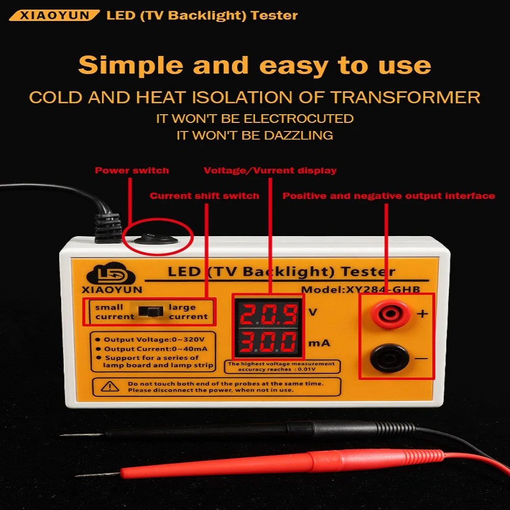 Dual Display Current Voltage LED Lamp Detector TV Backlight Tester Multipurpose LED Strips Beads Test Measurement Instruments