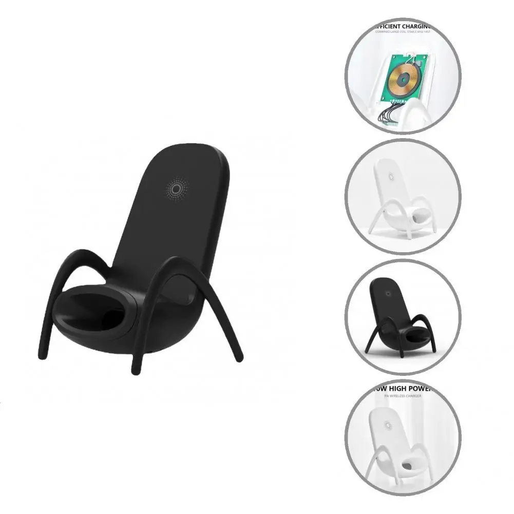 

Wireless Charger Adapter Fashion Fireproof Chair Phone Charging Holder Intelligent Fast Charging Wireless Charger