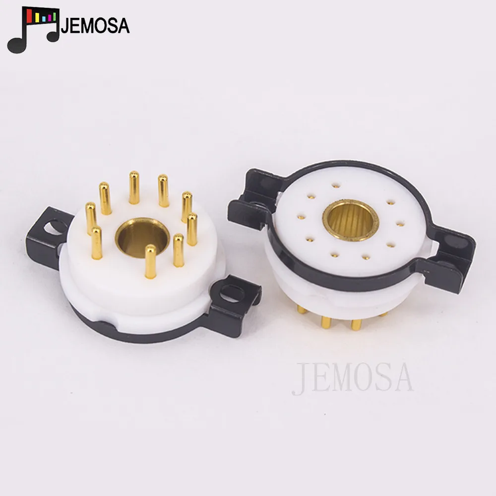 9PIN Tube Socket Valve Base EIZZ High end Magnoval PTFE For WE34 WE429 8233 6S45P WE418A Vacuum Tube Audio Vintage Amplifier