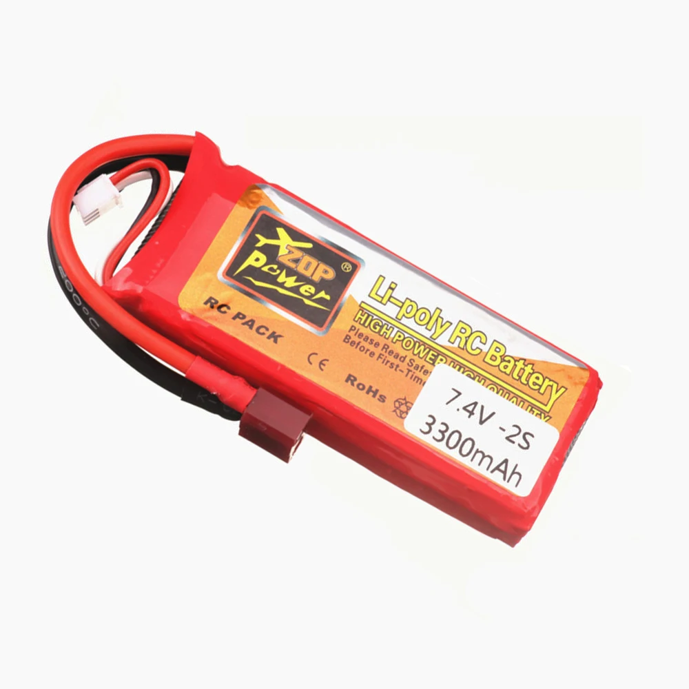 Wltoys 144001 자동차 레이싱카용 배터리 충전기 세트, 2S 7.4V, 7.4V, 3300mAh, Lipo 배터리, T 플러그, Wltoys 1/14 144001 RC 자동차