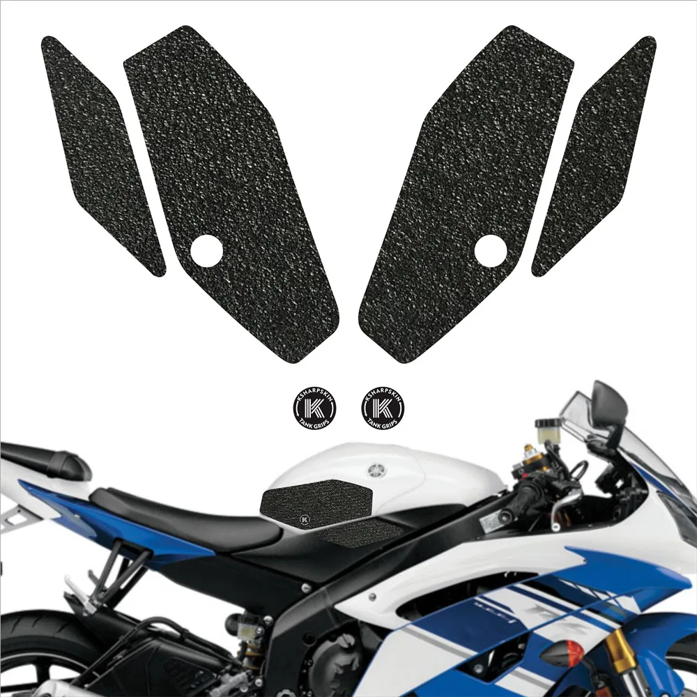 

Fuel tank pad traction side sticker KSHARPSKIN petrol knee decals tank grip for YAMAHA 08-16 YZF-R6 YZF R6 2008-2016