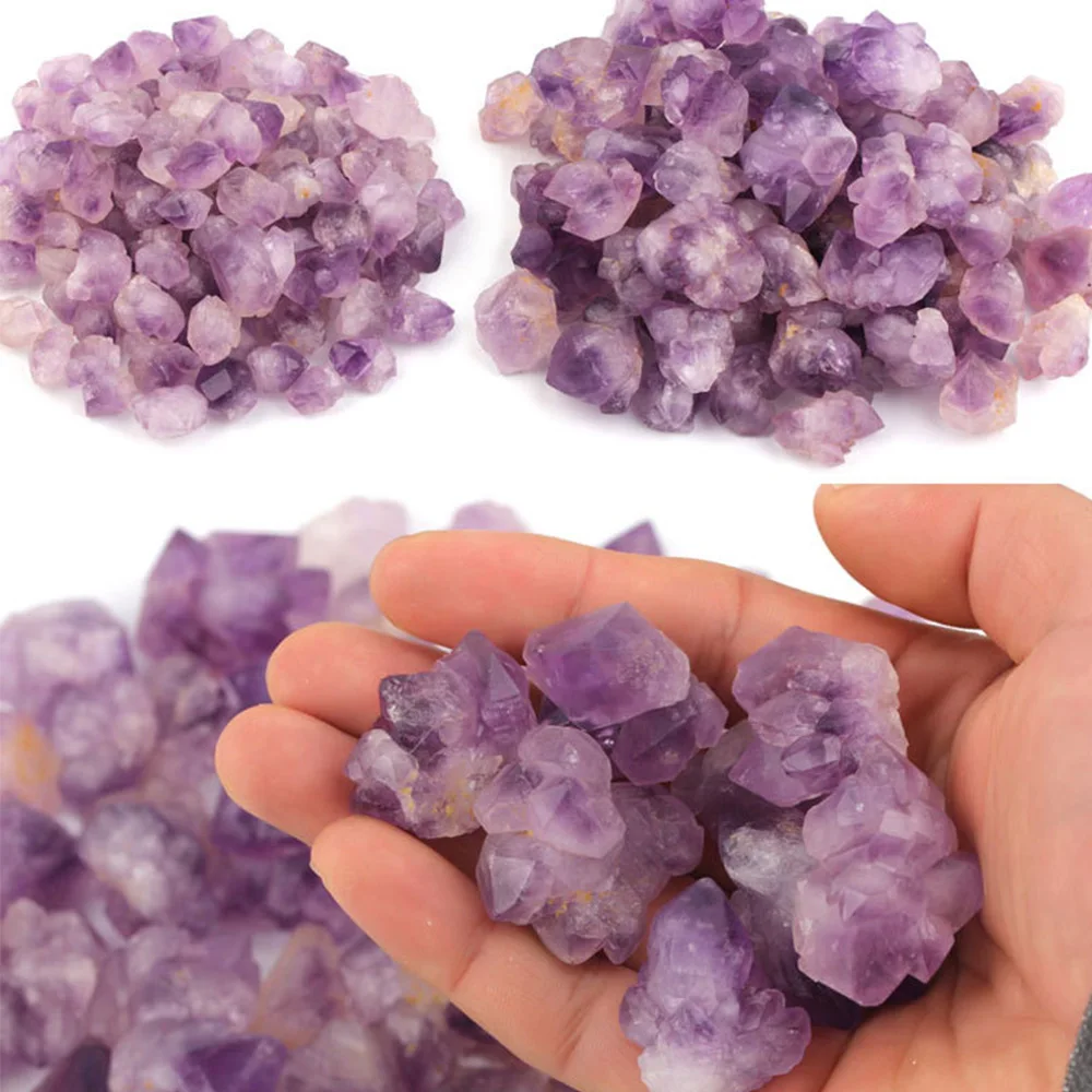 100g Masse Verlost Raw Raue Kristall Quarz Natürliche Rock Stein Amethyst Citrin Fluorit Reiki Healing Mineral Probe Garten Decor