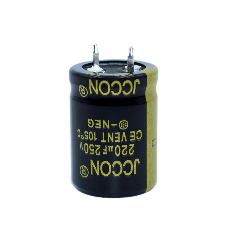 JCCON-Capacitor eletrolítico de pés grossos, Potência do inversor Volume 22x30, 250V, 220uf