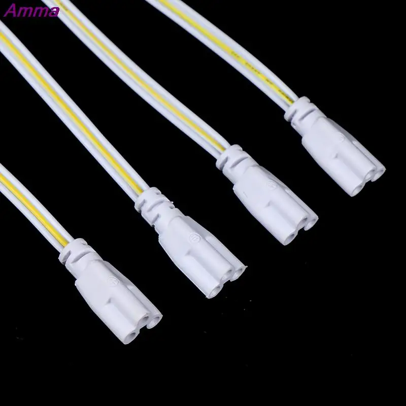 LED Tube Lamp Connected Cable T4 T5 T8 LED Light Double-end Connector Wire 20CM 30CM 50CM 100CM