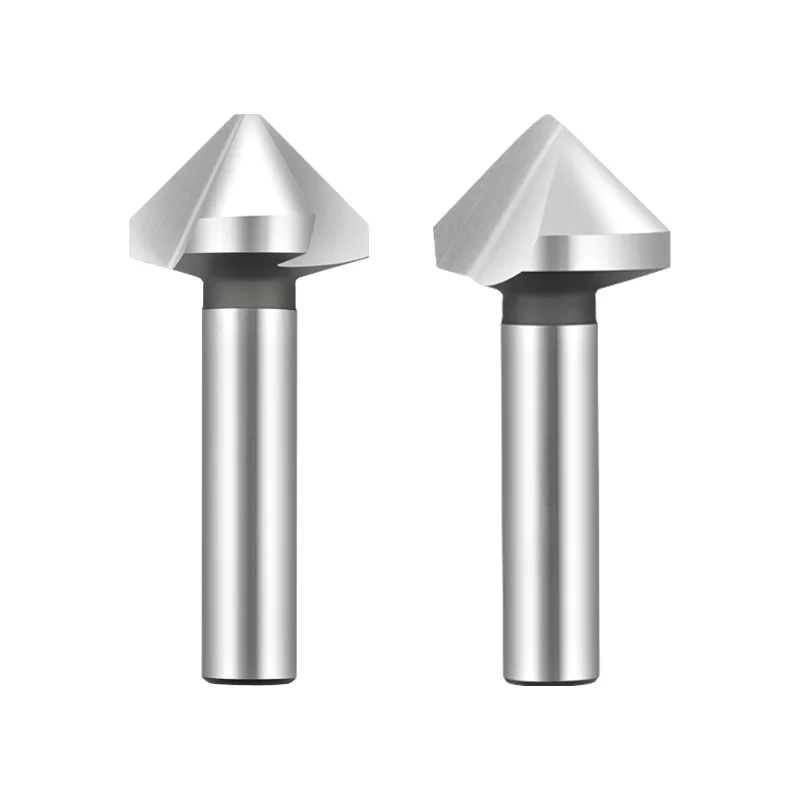 6.3-50mm 1Flute 3 Flute 90 Degree HSS M2 6542 Countersink Chamfering Tool Drill Bits For Stainless Steel Aluminum Alloy