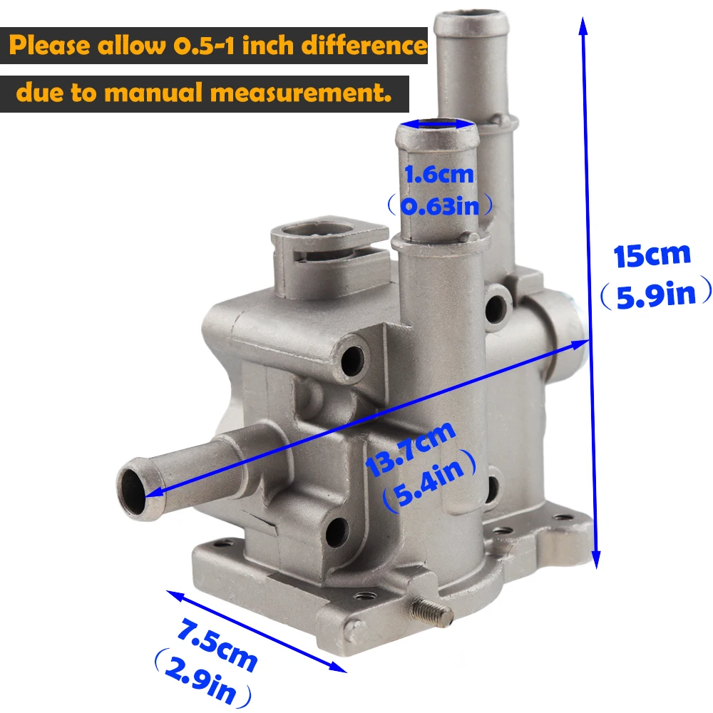 96984103 96817255   Aluminium thermostaatbehuizing voor Opel Astra Zafira Signum Moka voor Chevrolet Chevy Cruze Aveo Orlando
