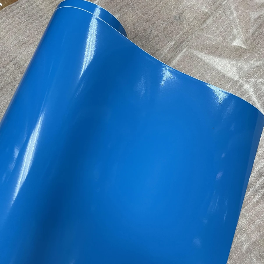 50cmx300cm 18 Colors Motorcycle Decal Wrap Vinyl Adhesive Super Glossy Piano blue white Black Film Car Roof Hood Sticker