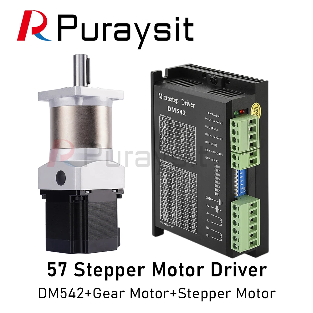 57 Reduction Stepper Motor Hybrid 2phase Gear Motor Planetary Transmission Belt and reducer in one High Torque Motor Driver