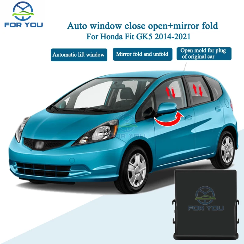 

FORYOU Car Automatic Close Open + Mirror Folder Kit Module For Honda Fit GK5 2014-2021 Right Hand Drive