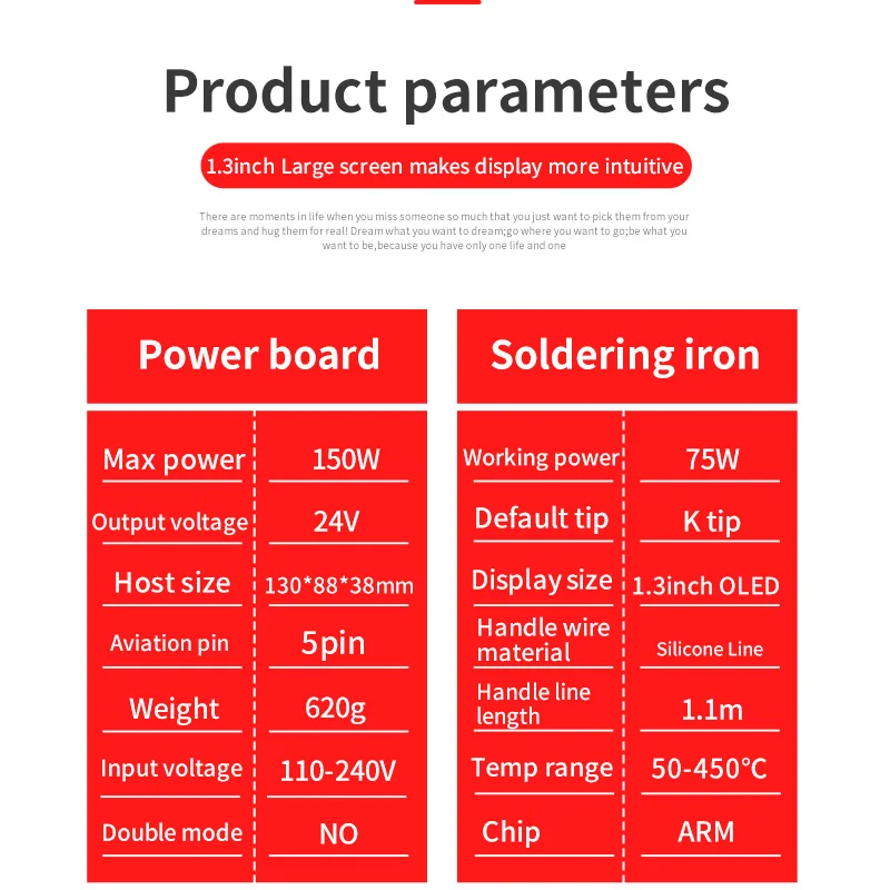 Imagem -02 - Quecoo-oled Estação de Solda de Display Digital Temperatura Ajustável Jbc Handle Repair Welding Tool C210 Dicas C210