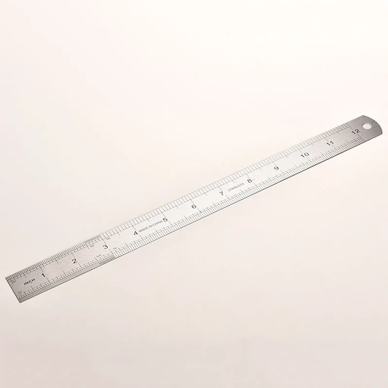 30cm Stainless Metal Ruler Metric Rule Precision Double Sided Measuring Tool 3CC