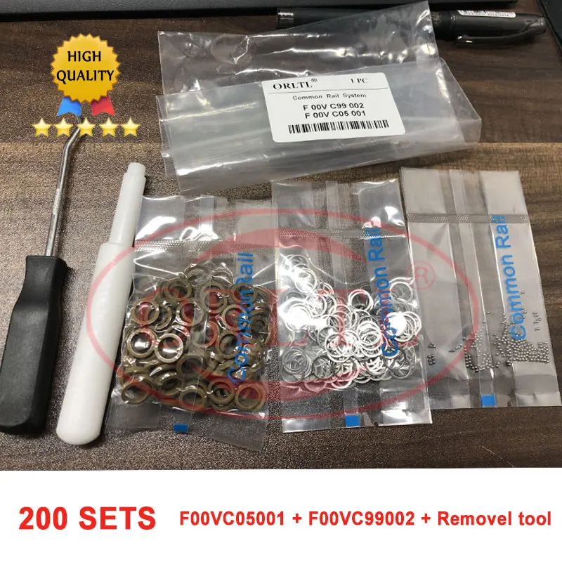 Repair Kit Gasket F00VC99002 1.34mm Steel Ball F00VC05001 1.5mm Ceramic Ball F00VC05009 F00VC05008 F00RJ02177 for BOSCH