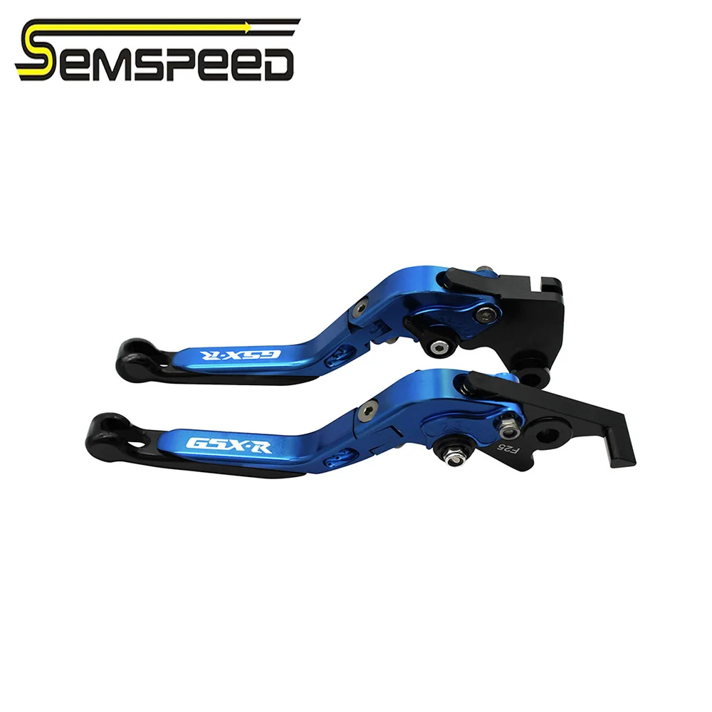 For Suzuki GSXR1000 2009 2010 GSXR600 GSXR750 2011-2019 2020 Motorcycle CNC Foldable Extendable Brake Clutch Levers GSXR LOGO