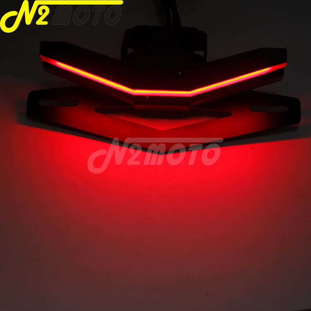 For KTM Duke 790 2017-2020 Motorcycle Tail Tidy License Plate Bracket Holder LED Turn Signal Lights Fender Eliminator Rear Light