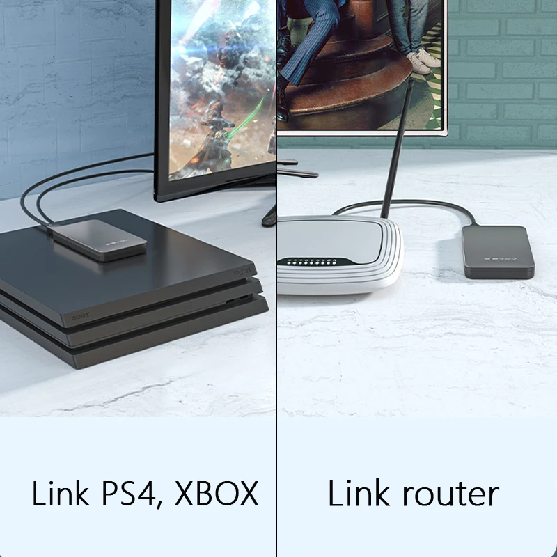 ACASIS''External Hard Drive Disk USB3.0 HDD 2TB 1TB 500GB 320GB 160GB Storage for PC, Mac,Tablet, Xbox, PS4, PS5, TV box 2 Color