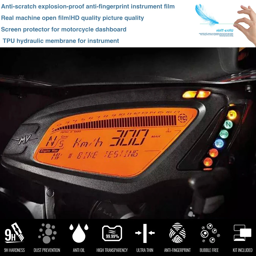 Motorcycle Cluster Scratch Protection Film Screen Protector For MV Agusta Brutale 675 800 F3 2012-2015