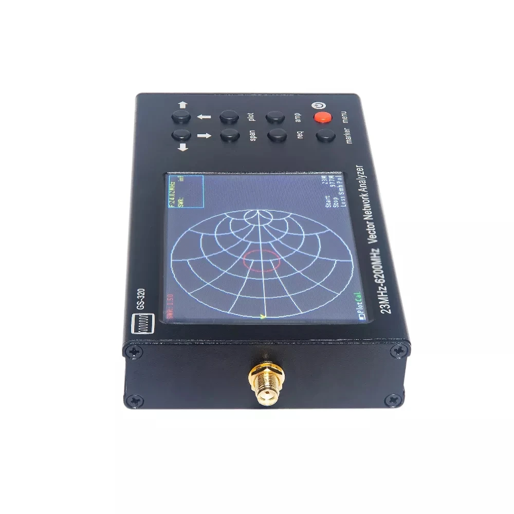 GS-320 23-6200MHz Portable VNA SWR 6G WIFI 2.4G /4G/5.8G GPS Vector Network Analyzer Reflectometer NanoVNA + 3.2\