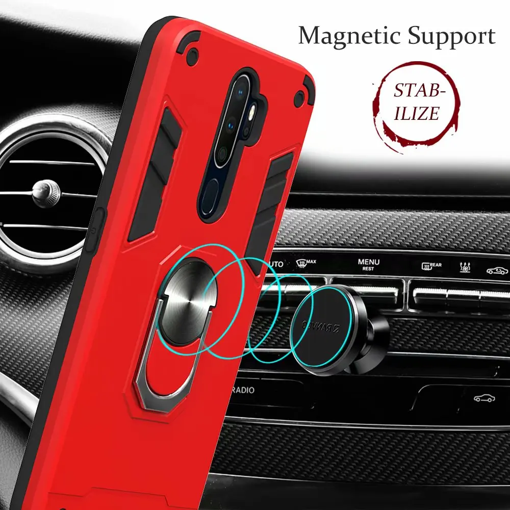 For Xiaomi Redmi Note 8 Pro 8T Case With Stand Ring magnet shockproof Armor protect Back cover Case for redmi note 4X 5 6 7 pro