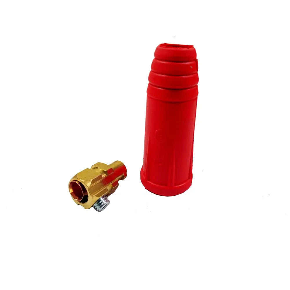 Europe Welding Machine Quick Fitting Female Male Cable Connector Socket Plug Adaptor DKJ 10-25 35-50 50-70 Cable Connector