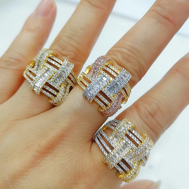 

GODKI 2021 Trendy Cross Geometry Cubic Zirconia Stacks Rings for Women Finger Rings Beads Charm Ring Bohemian Beach Jewelry 2019
