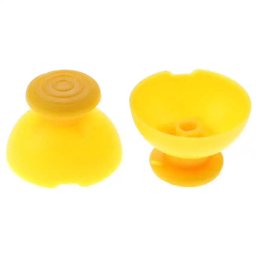 JCD 2PCS Analog Thumbstick Joystick Stick Caps For Gamecube NGC GC Controller Left and Right Thumbsticks Cap