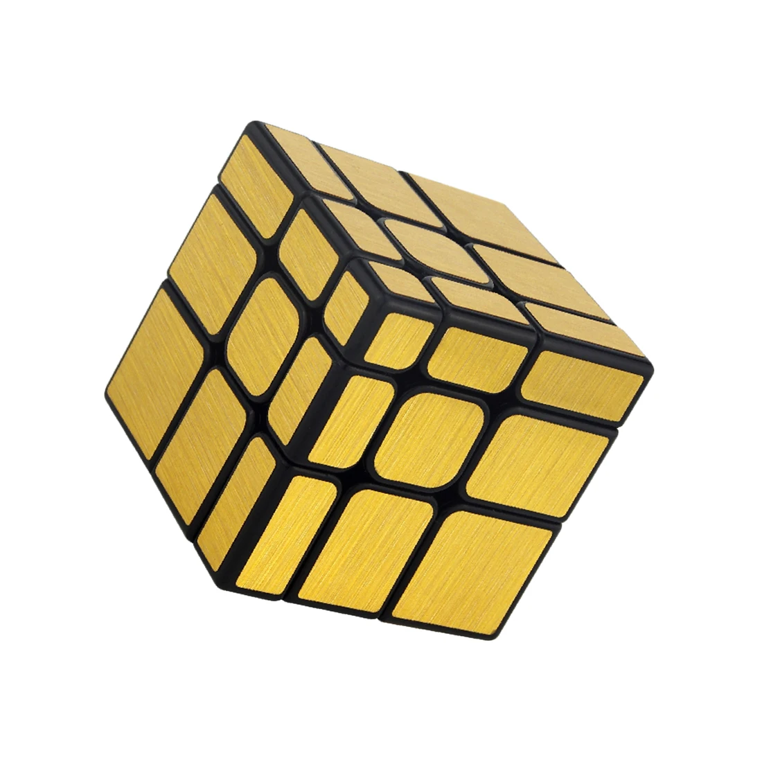 Prędkość lustro S cube MofangJiaoshi kostki bloki posrebrzany odlew powlekane błyszczące magia Cube Puzzle obliczania objętości w klasie szczotkowanego naklejka zabawki