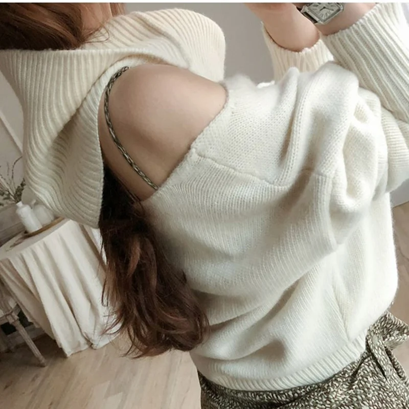 BGTEEVER 2019 Winter Turtleneck Women Sweater Fashion Hollow-out Female Knitted Pullovers Women Knitted Jumper Tops pull femme