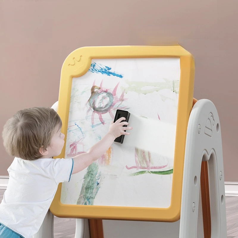 Crianças tipo de suporte de placa de desenho do agregado familiar livre de poeira magnética blackboard menino e menina vertical placa de escrita do bebê brinquedo