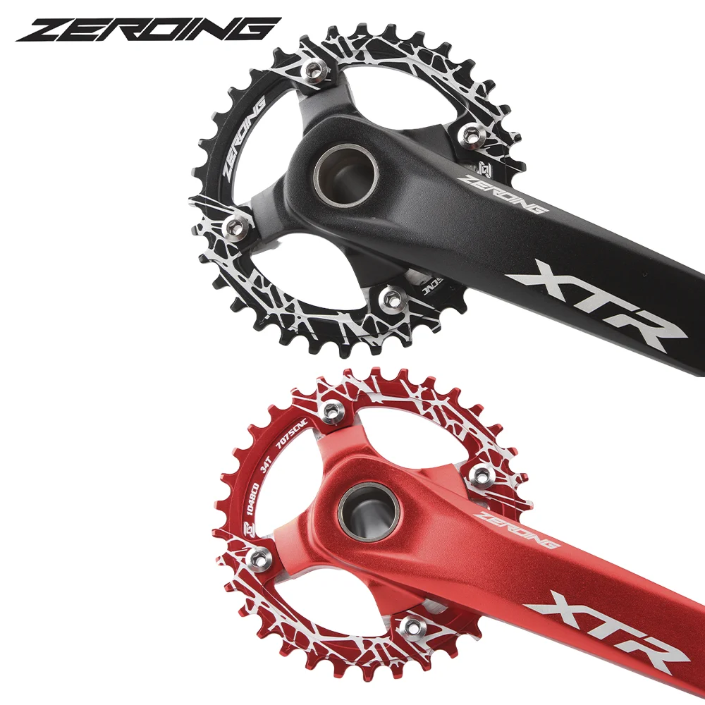 ZEROING DEORE XT Bicycle Crankset Mtb Cranks cranckset Chainring Bike Connecting Rods Hollow Integrated fire Crank arms for bike