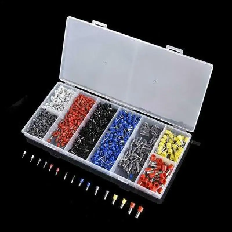 Tubular Terminal Various Styles Box-packed Electrical Tube Ferrule Terminal Insulated Wire Connector Crimping Terminals Kit Set