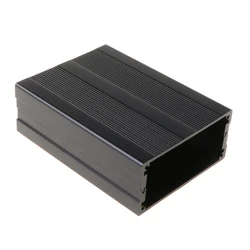 Black 100x76x35mm Corrosion Resistant Aluminum  Split Body Aluminum Box Enclosure Case Project Electronic DIY